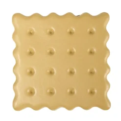 Dessous de verre x4 résine forme biscuit marron 10x10cm < Gifi Clearance
