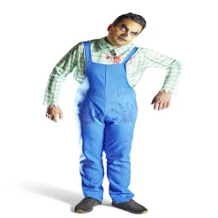 Déguisement adulte fermier assassin chemise et salopette taille unique < Gifi
