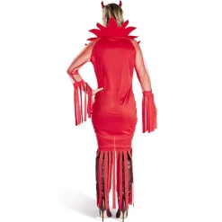 Déguisement adulte Halloween diable robe serre-tête rouge - Taille L < Gifi New