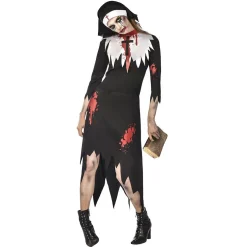 Déguisement adulte Halloween nonne zombie Taille L < Gifi Clearance