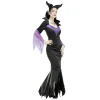 Déguisement adulte Halloween reine maléfique noir violet taille L