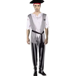Déguisement adulte Halloween pirate tshirt pantalon Taille S