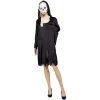 Déguisement adulte Halloween squelette robe et masque à tenir Taille S