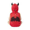 Déguisement bébé Halloween petit diable polyester rouge et noir 18/24M