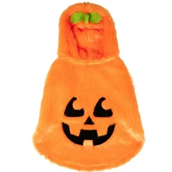 Déguisement chien Halloween pull capuche citrouille orange S/M