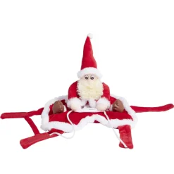 Déguisement chien Père Noël à califourchon - Taille M