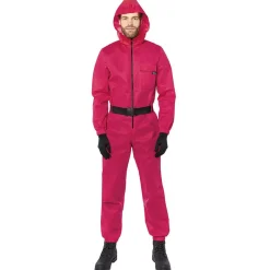 Déguisement combinaison Squid Game rouge Taille S