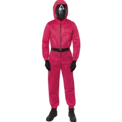 Déguisement combinaison Squid Game rouge Taille S