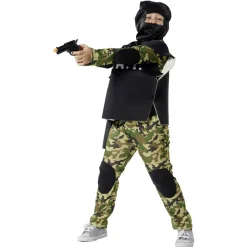 Déguisement enfant Agent Swat militaire 7/10 ans