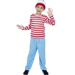 Déguisement enfant Charlie marinière rouge blanc 7/10 ans < Gifi