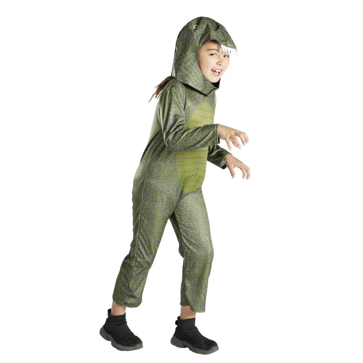 Déguisement enfant dinosaure combinaison avec capuche 7/10 ans