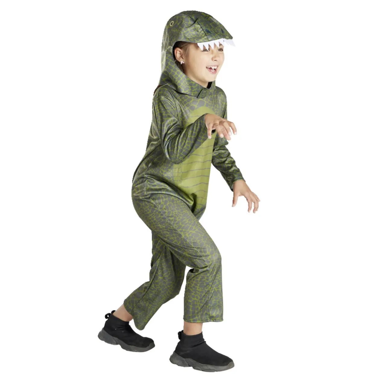 Déguisement enfant dinosaure combinaison avec capuche 7/10 ans