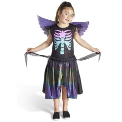Déguisement enfant fée squelette robe et ailes multicolore 11/14ans < Gifi Sale