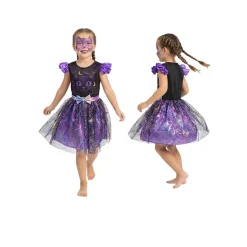 Déguisement enfant fille Halloween chat polyester violet 4/6ans < Gifi New