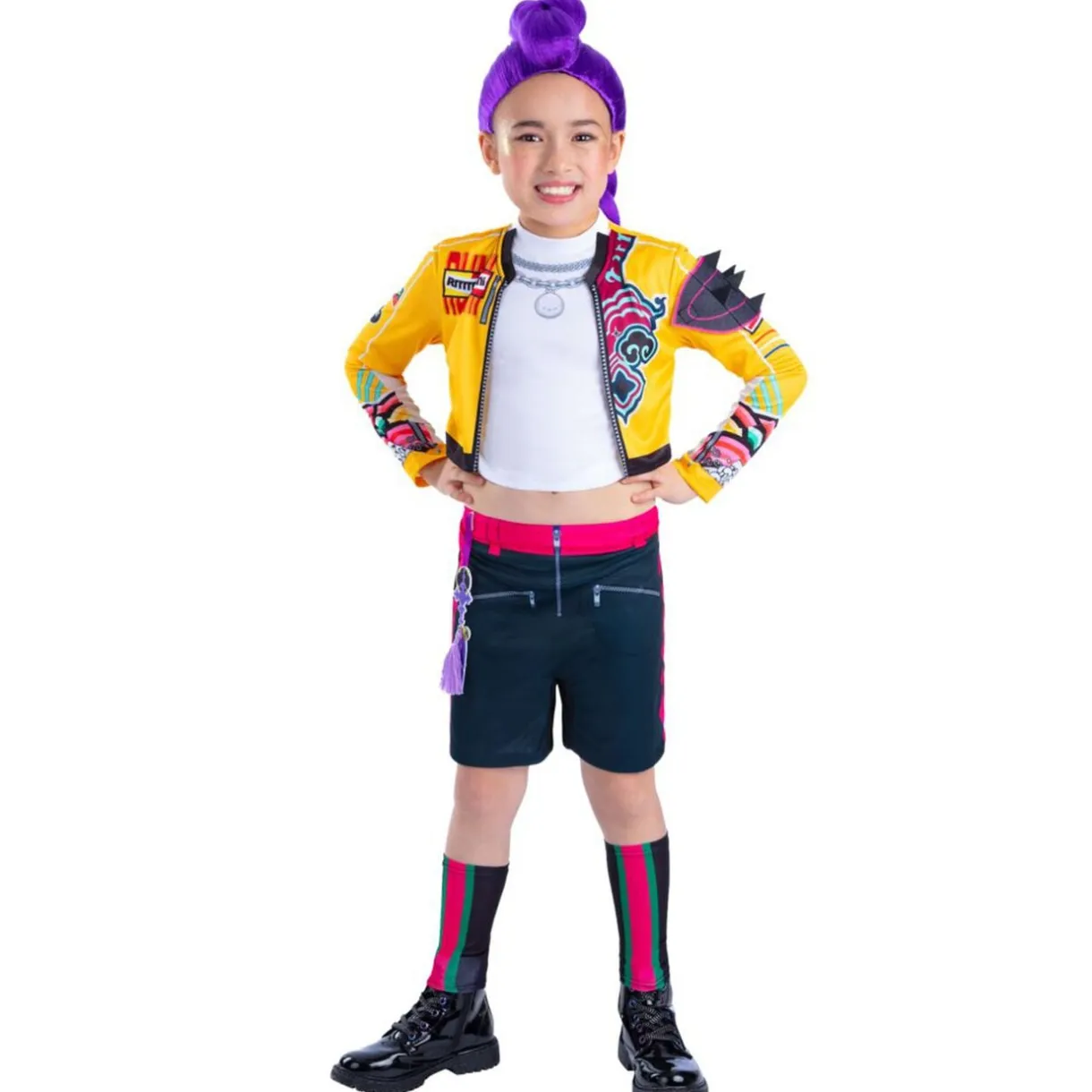 Déguisement enfant fille KPOP Rumi jaune 9/10ans < Gifi New