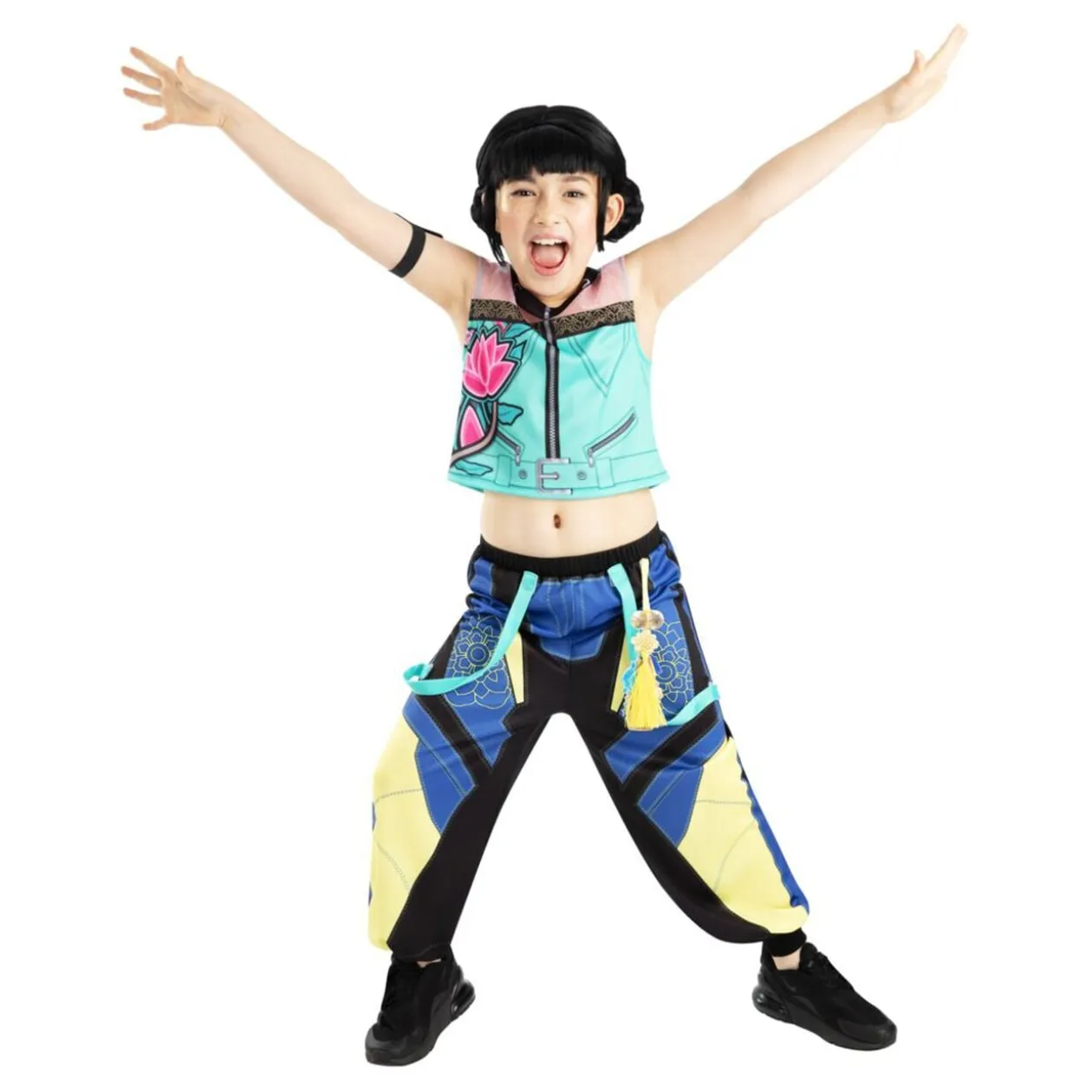 Déguisement enfant fille KPOP Zoey bleu 7/8ans