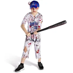 Déguisement enfant Halloween joueur de baseball combinaison 4/6ans < Gifi Sale