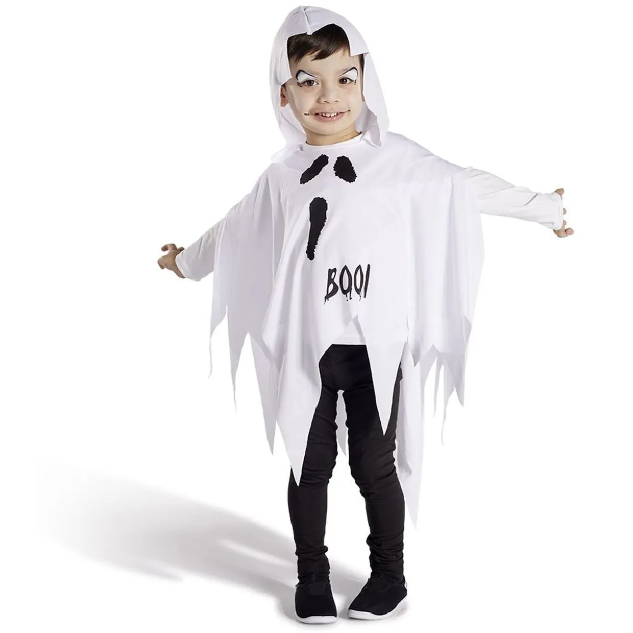 Déguisement enfant Halloween fantôme blanc - Taille unique