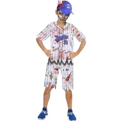 Déguisement enfant Halloween joueur de baseball combinaison 11/14ans