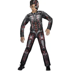 Déguisement enfant Halloween cyborg combinaison et masque 11/14ans