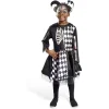 Déguisement enfant Halloween arlequin noir et blanc robe 4/6ans < Gifi New