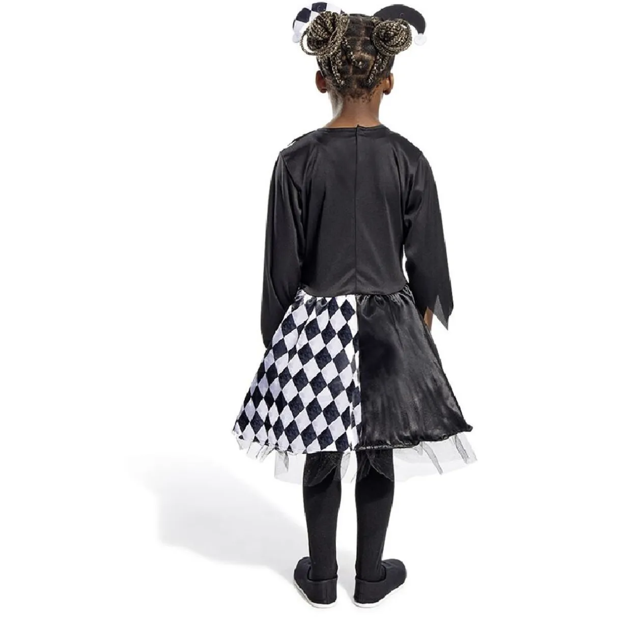 Déguisement enfant Halloween arlequin noir et blanc robe 4/6ans < Gifi New