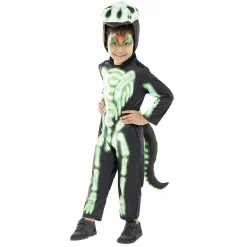 Déguisement enfant Halloween dragon noir et vert 4/6 ans < Gifi Outlet