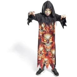 Déguisement enfant Halloween gardien tunique crâne flamme 11/14ans < Gifi Outlet