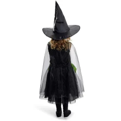 Déguisement enfant Halloween sorcière robe chapeau noir vert 4/6ans < Gifi Discount