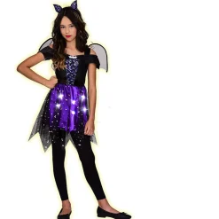 Déguisement enfant Halloween robe chauve souris lumineuse 11/14 ans < Gifi Sale