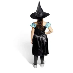 Déguisement enfant Halloween sorcière robe noir bleu violet 4/6 ans < Gifi Best