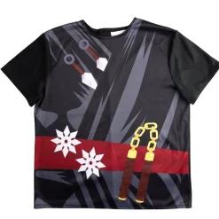 Déguisement enfant ninja avec t-shirt noir (4/6ans ou 7/10)