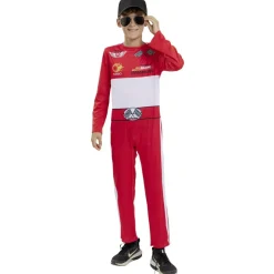 Déguisement enfant pilote de course combinaison rouge (7/10ans ou 11/14) < Gifi Outlet