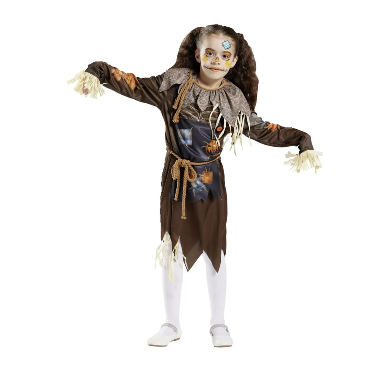 Déguisement enfant épouvantail robe et ceinture 7/10 ans < Gifi