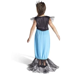 Déguisement enfant sirène robe et serre-tête noir et violet 7/10ans < Gifi
