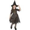 Déguisement enfant sorcière Halloween noir orange 7 à 10 ans < Gifi