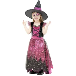 Déguisement enfant sorcière à paillettes Halloween 4 à 6 ans < Gifi Outlet