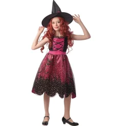 Déguisement enfant sorcière à paillettes Halloween 7 à 10 ans < Gifi Best