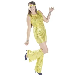 Déguisement femme disco doré 3 pièces Taille M < Gifi Clearance