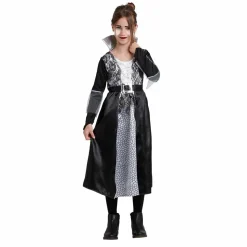 Déguisement fille Halloween vampire noir et blanc 11/14 ans < Gifi Sale
