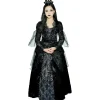 Déguisement fille reine noire Halloween 4/6 ans
