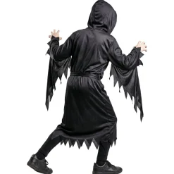 Déguisement Halloween avec masque enfant Scream Ghostface polyester noir 8/10 ans