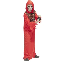 Déguisement Halloween enfant diable cagoule et tunique rouge 11/14ans < Gifi Clearance