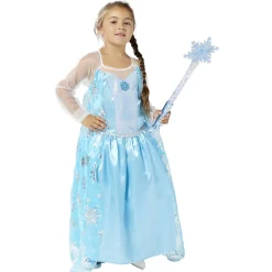Déguisement Princesse des glaces robe bleu et argenté 7/10 ans < Gifi Sale