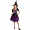 Déguisement sorcière Halloween noir et violet 11/14 ans