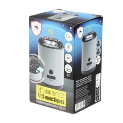 Diffuseur anti-moustique nomade rechargeable compatible tablette Ø7,5xH11,5cm < Gifi