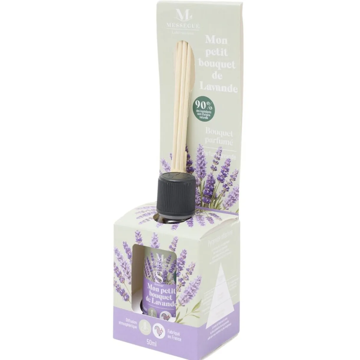 Diffuseur à bâtonnets Mességué Petit Bouquet Lavande 50ml < Gifi New