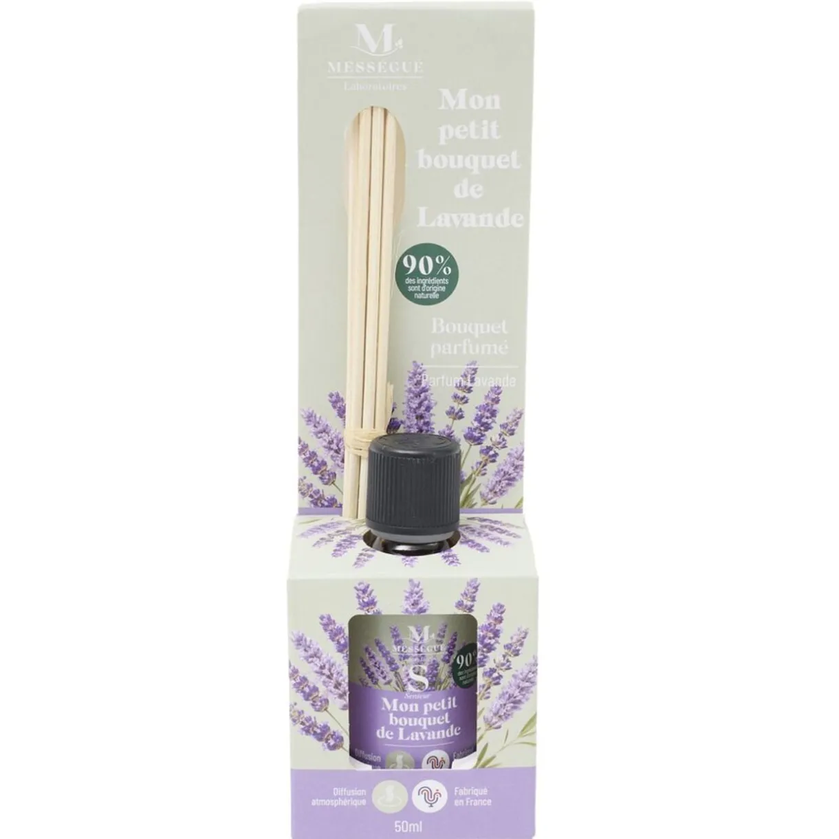 Diffuseur à bâtonnets Mességué Petit Bouquet Lavande 50ml < Gifi New