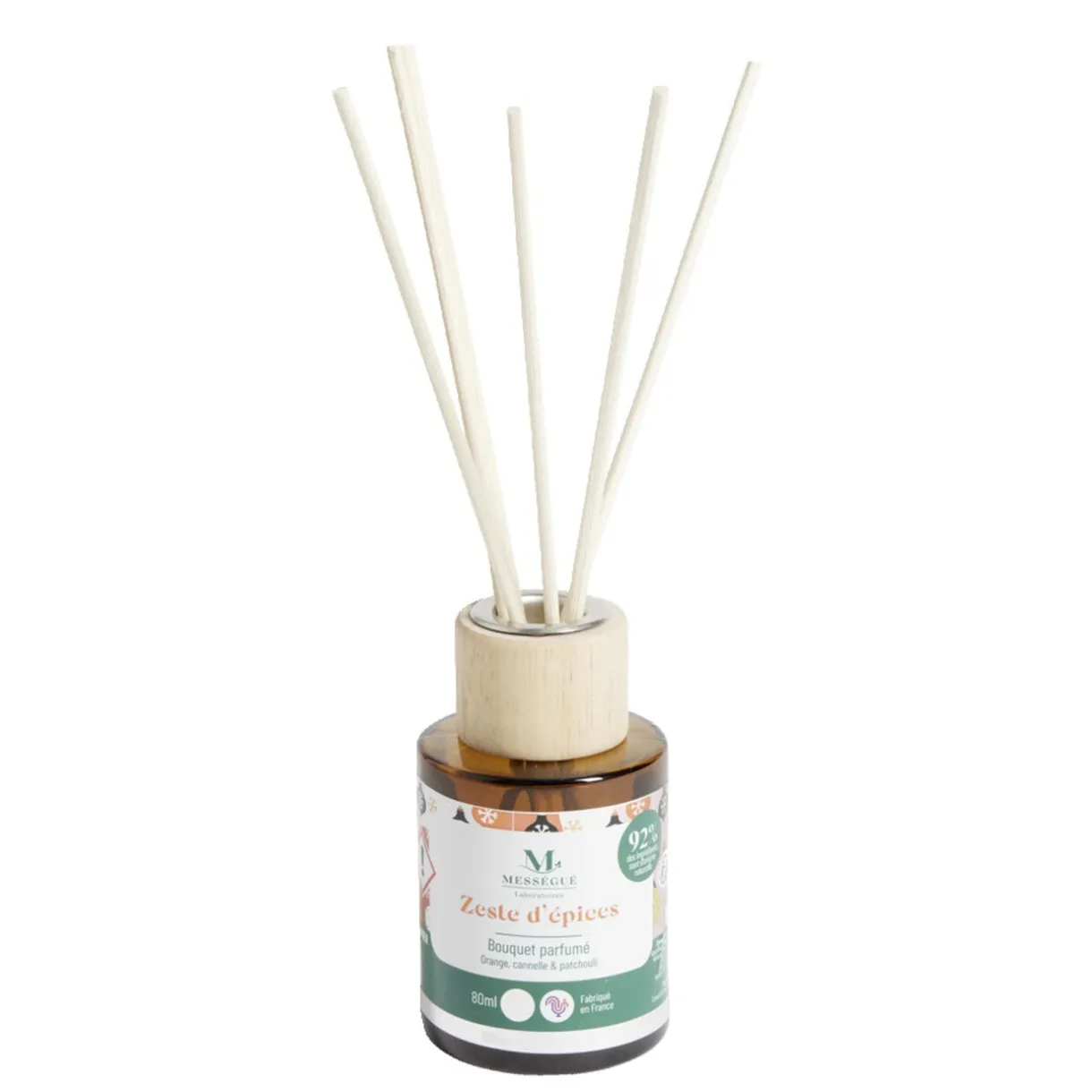 Diffuseur à bâtonnets 80ml Mességué bouquet parfumé zeste d'épices < Gifi Hot