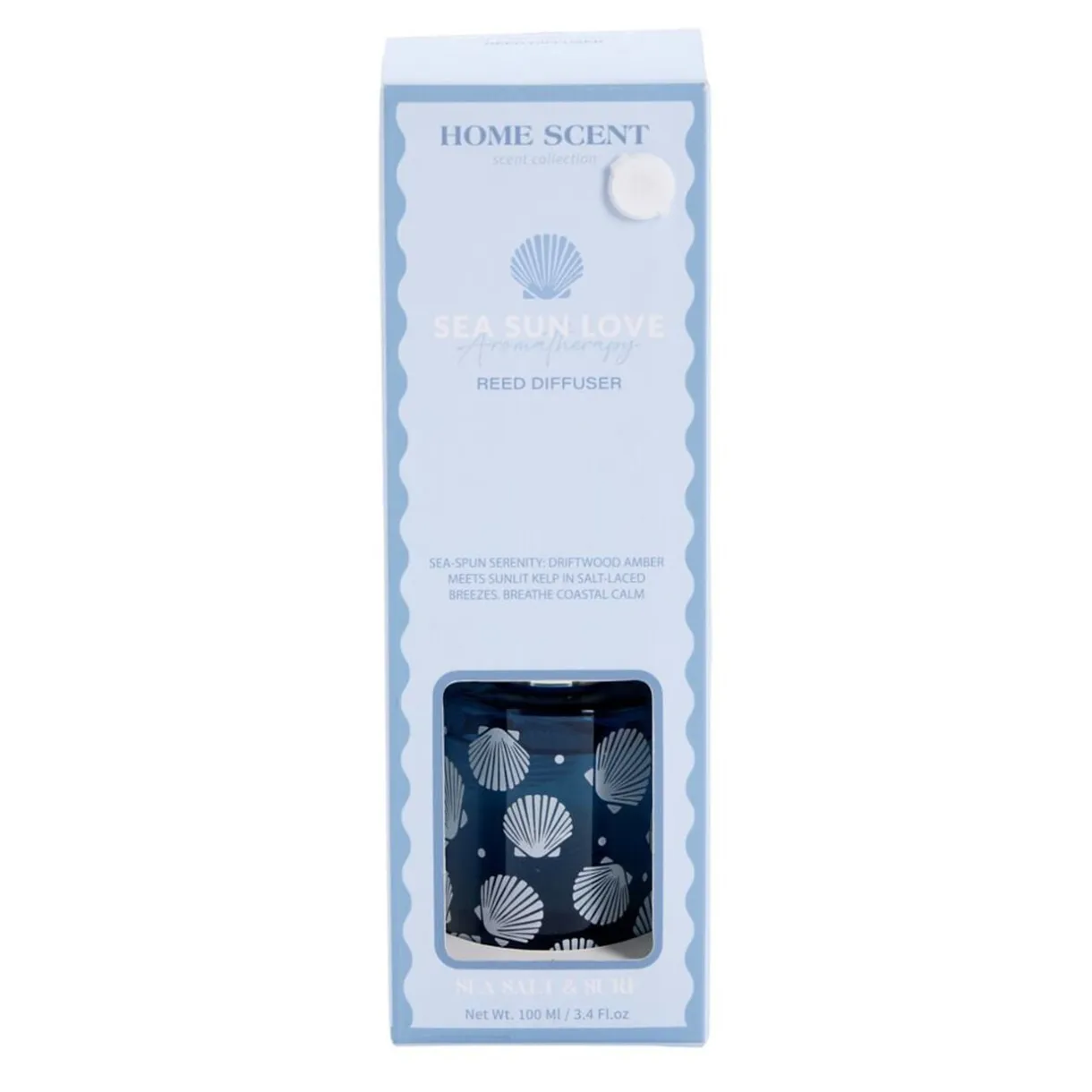 Diffuseur à bâtonnets 100ml motif bord de mer bleu Ø2,5xH9,5cm (2 modèles) < Gifi Clearance